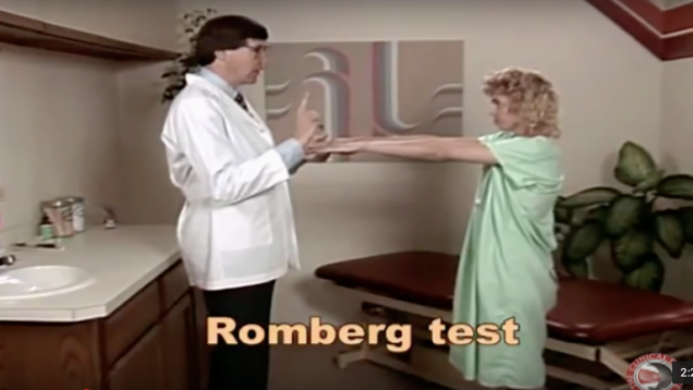 Romberg test, Romberg’s sign, Romberg maneuver – Free Medical Videos – Medical Institution