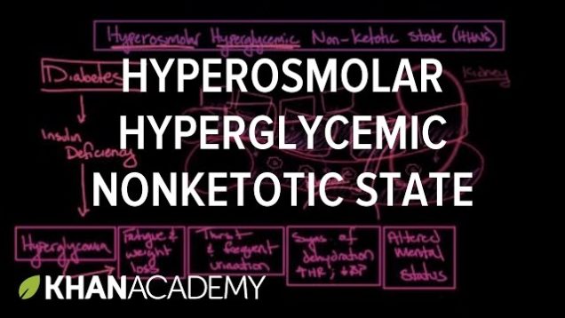 Acute complications of diabetes – Hyperosmolar hyperglycemic nonketotic state | Khan Academy