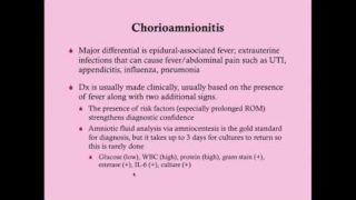 Chorioamnionitis – CRASH! Medical Review Series