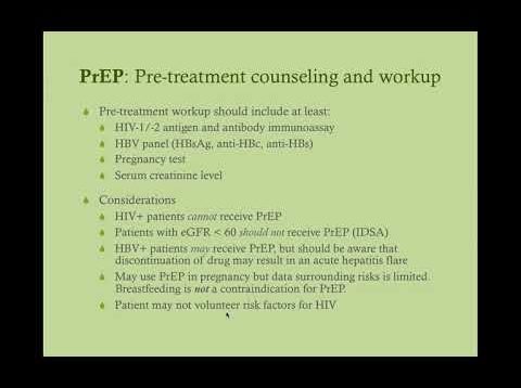 HIV Pre-Exposure Prophylaxis (PrEP) – CRASH! Medical Review Series