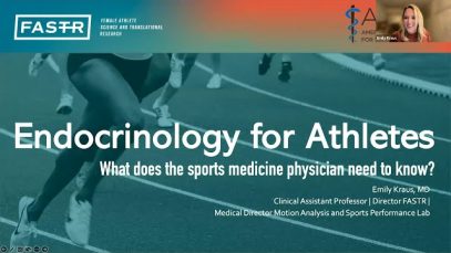 Endocrinology for Athletes | National Fellow Online Lecture Series